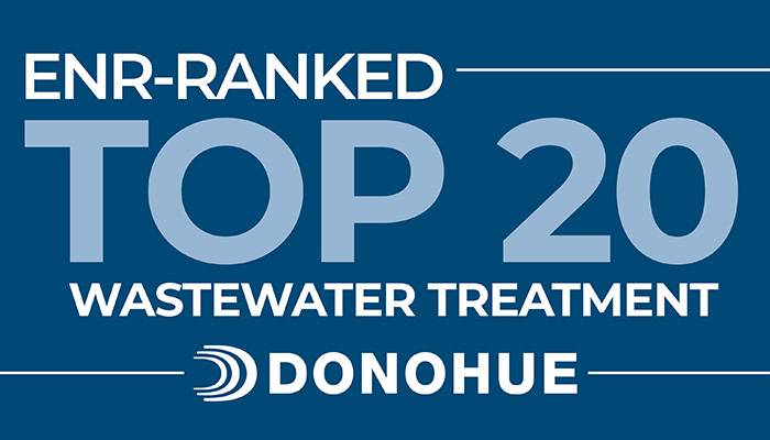 Donohue Repeats Top 20 Wastewater Treatment Ranking Header Image